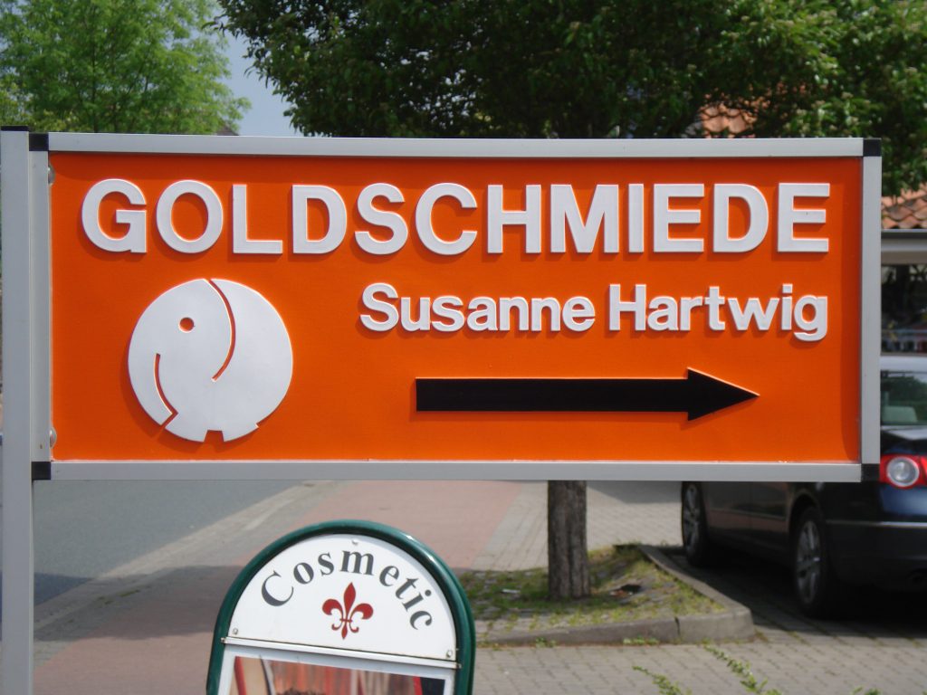 Wegweiser Goldschmiede Susanne Hartwig